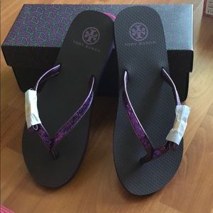 Brand new Tory Burch flip flops